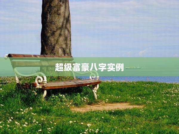 超级富豪八字实例