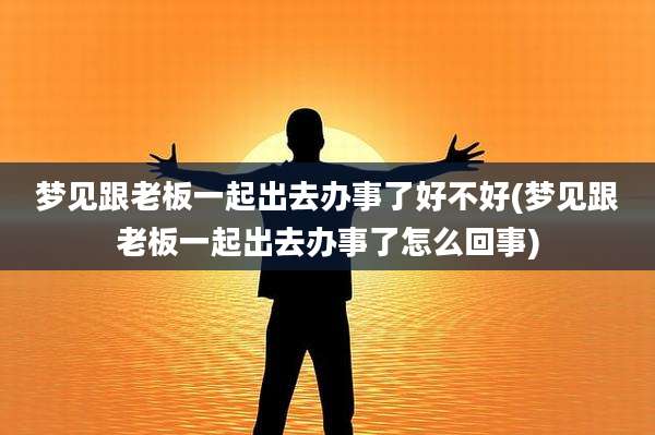 梦见跟老板一起出去办事了好不好(梦见跟老板一起出去办事了怎么回事)