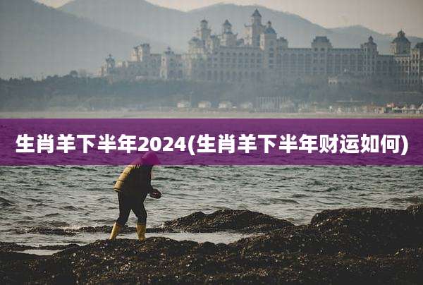 生肖羊下半年2024(生肖羊下半年财运如何)