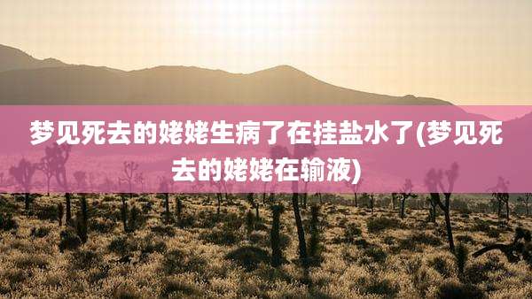 梦见死去的姥姥生病了在挂盐水了(梦见死去的姥姥在输液)