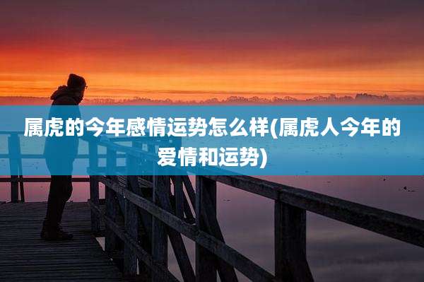 属虎的今年感情运势怎么样(属虎人今年的爱情和运势)