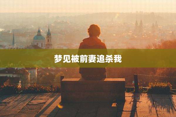 梦见被前妻追杀我