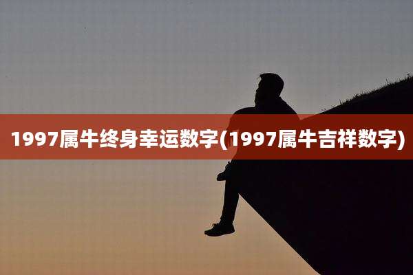 1997属牛终身幸运数字(1997属牛吉祥数字)