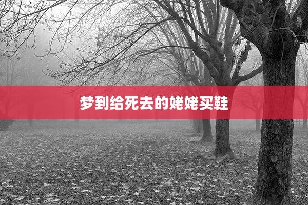 梦到给死去的姥姥买鞋