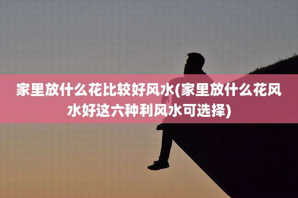 家里放什么花比较好风水(家里放什么花风水好这六种利风水可选择)