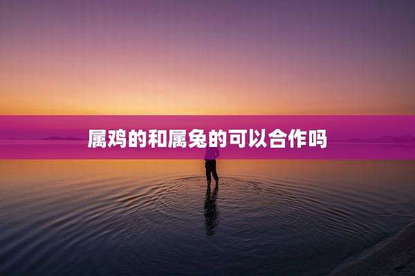 属鸡的和属兔的可以合作吗