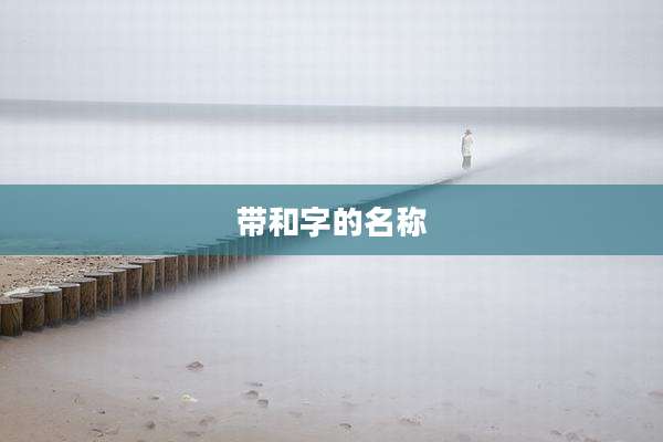 带和字的名称