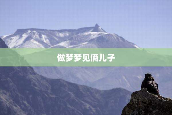 做梦梦见俩儿子