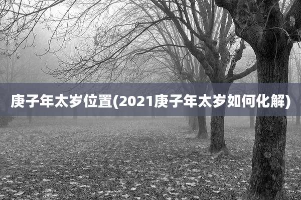 庚子年太岁位置(2021庚子年太岁如何化解)