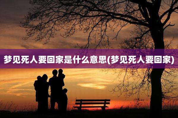 梦见死人要回家是什么意思(梦见死人要回家)