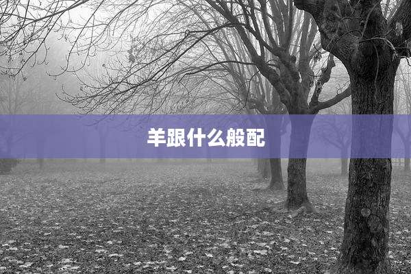 羊跟什么般配