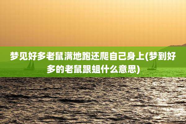 梦见好多老鼠满地跑还爬自己身上(梦到好多的老鼠跟蛆什么意思)