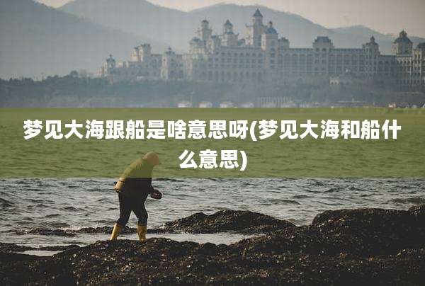 梦见大海跟船是啥意思呀(梦见大海和船什么意思)