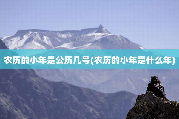 农历的小年是公历几号(农历的小年是什么年)