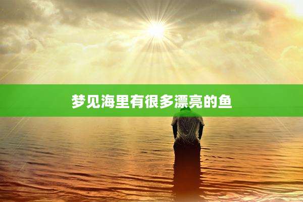 梦见海里有很多漂亮的鱼