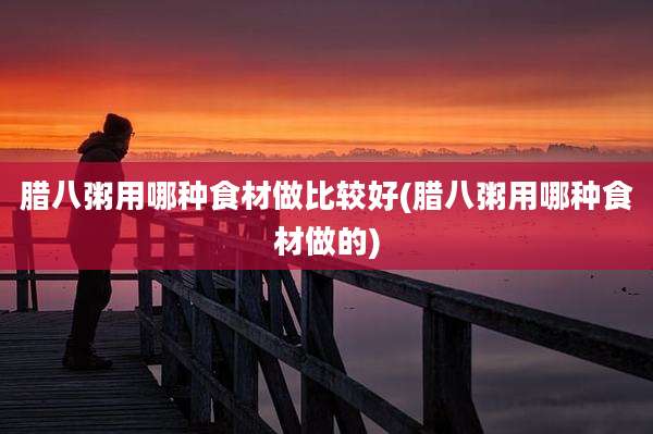腊八粥用哪种食材做比较好(腊八粥用哪种食材做的)