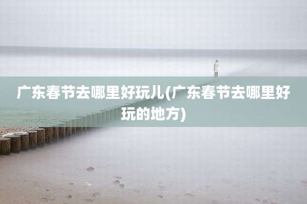 广东春节去哪里好玩儿(广东春节去哪里好玩的地方)