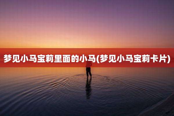 梦见小马宝莉里面的小马(梦见小马宝莉卡片)