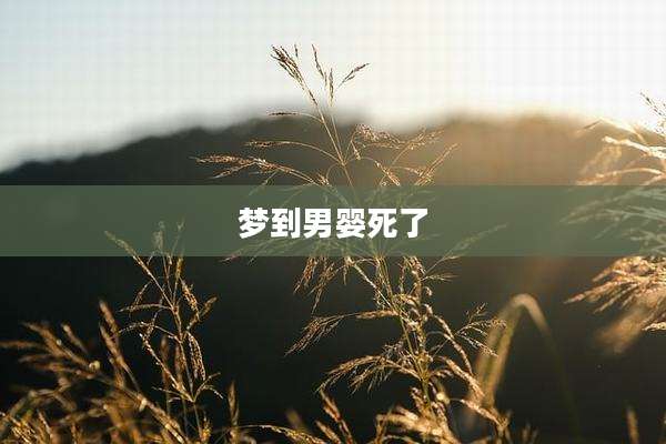 梦到男婴死了