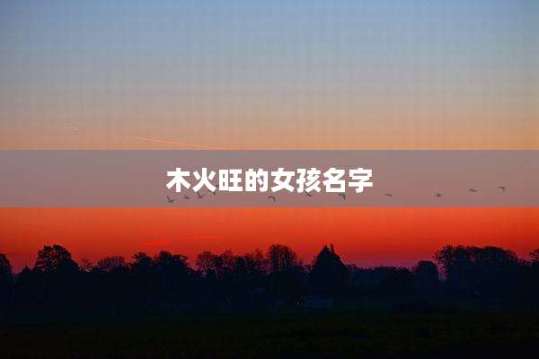 木火旺的女孩名字