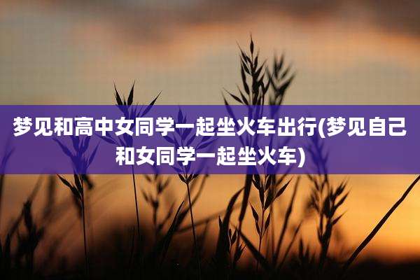 梦见和高中女同学一起坐火车出行(梦见自己和女同学一起坐火车)