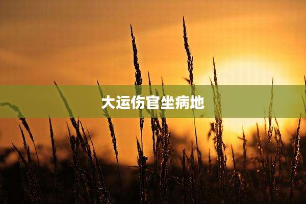 大运伤官坐病地