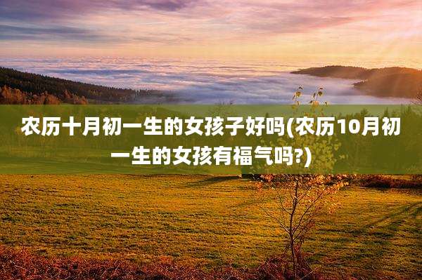 农历十月初一生的女孩子好吗(农历10月初一生的女孩有福气吗?)