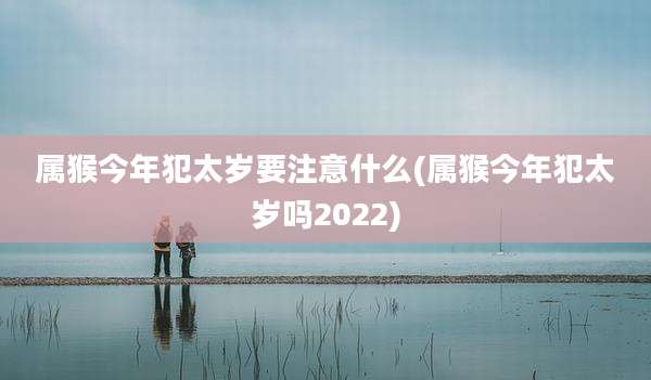 属猴今年犯太岁要注意什么(属猴今年犯太岁吗2022)