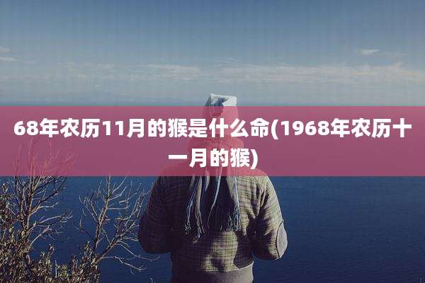 68年农历11月的猴是什么命(1968年农历十一月的猴)