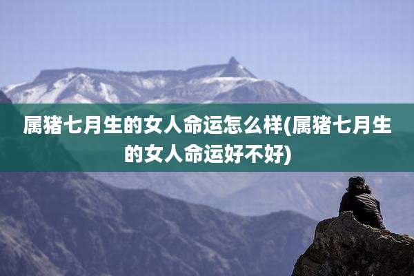 属猪七月生的女人命运怎么样(属猪七月生的女人命运好不好)