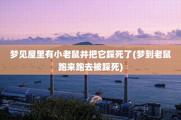梦见屋里有小老鼠并把它踩死了(梦到老鼠跑来跑去被踩死)
