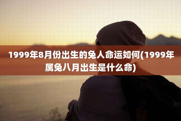 1999年8月份出生的兔人命运如何(1999年属兔八月出生是什么命)