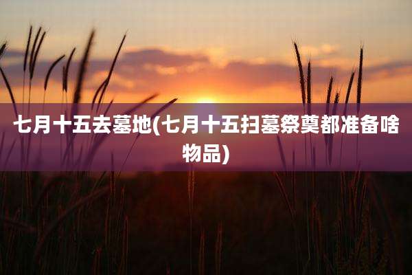 七月十五去墓地(七月十五扫墓祭奠都准备啥物品)