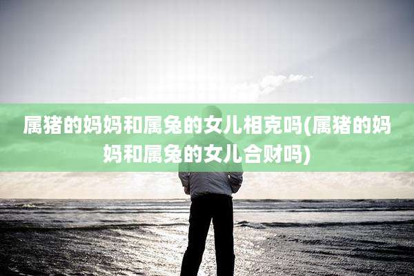 属猪的妈妈和属兔的女儿相克吗(属猪的妈妈和属兔的女儿合财吗)