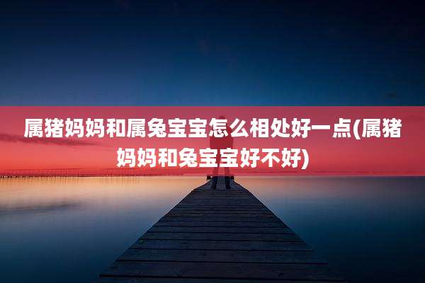 属猪妈妈和属兔宝宝怎么相处好一点(属猪妈妈和兔宝宝好不好)