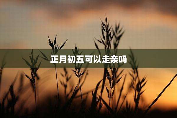 正月初五可以走亲吗