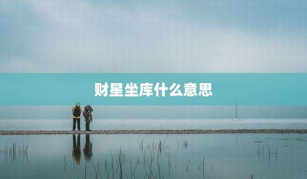 财星坐库什么意思