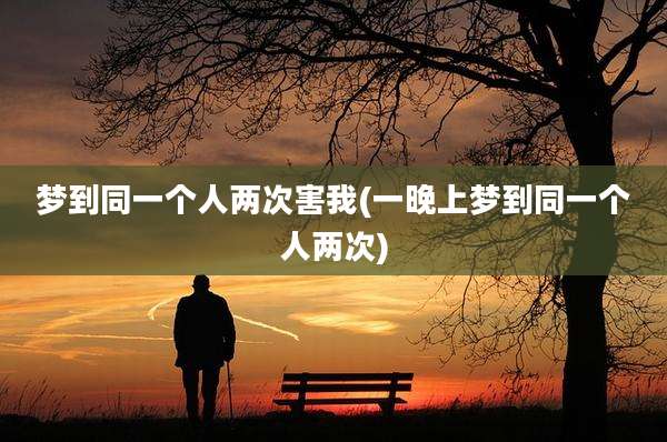 梦到同一个人两次害我(一晚上梦到同一个人两次)