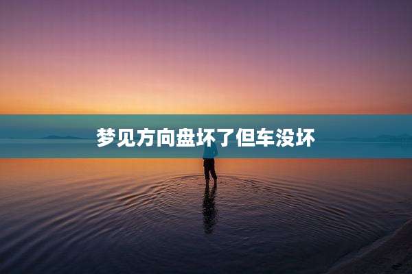 梦见方向盘坏了但车没坏