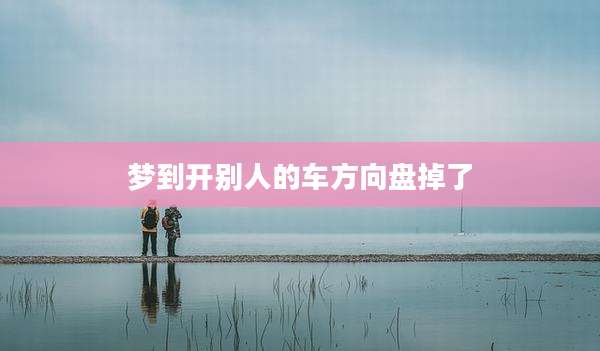 梦到开别人的车方向盘掉了