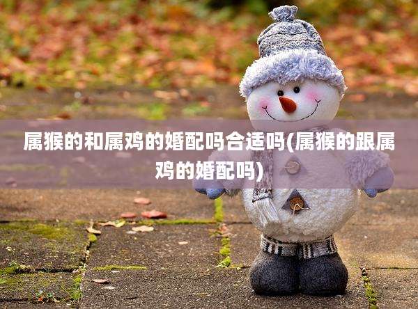 属猴的和属鸡的婚配吗合适吗(属猴的跟属鸡的婚配吗)