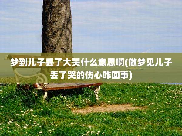 梦到儿子丢了大哭什么意思啊(做梦见儿子丢了哭的伤心咋回事)