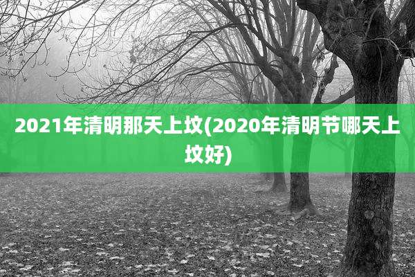 2021年清明那天上坟(2020年清明节哪天上坟好)