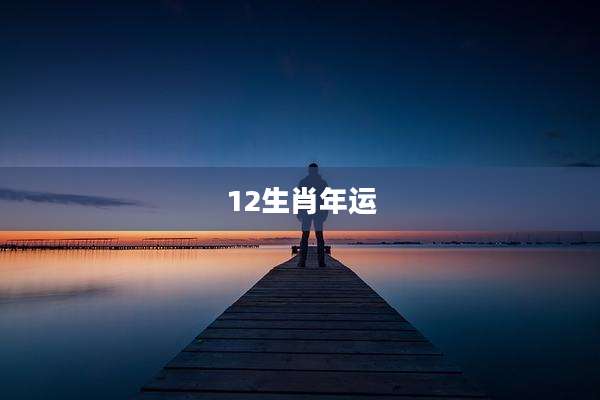 12生肖年运