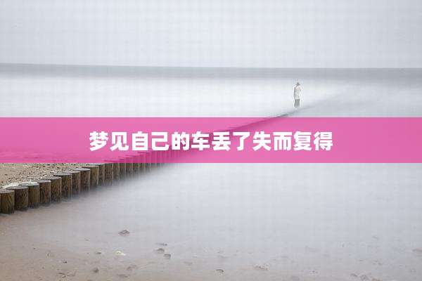梦见自己的车丢了失而复得