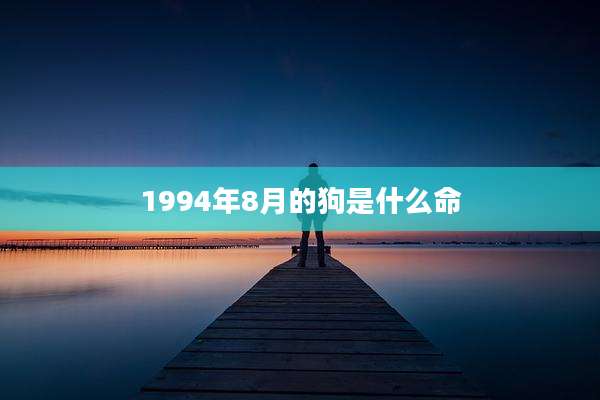 1994年8月的狗是什么命