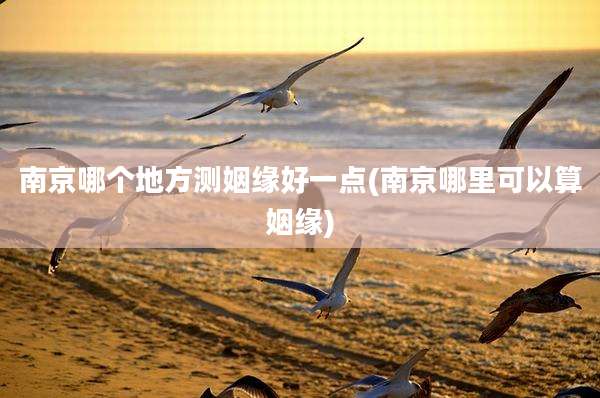 南京哪个地方测姻缘好一点(南京哪里可以算姻缘)