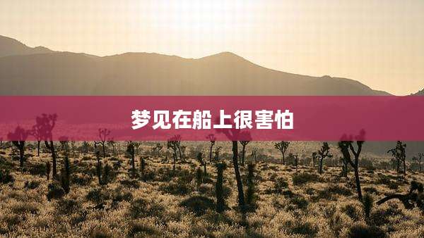 梦见在船上很害怕