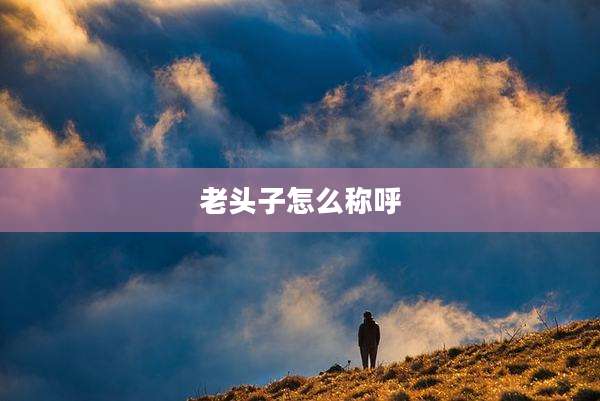 老头子怎么称呼