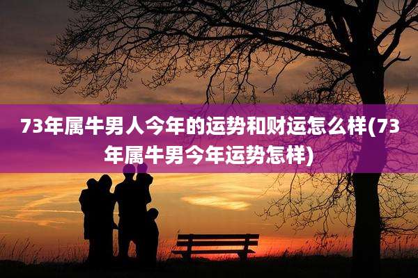 73年属牛男人今年的运势和财运怎么样(73年属牛男今年运势怎样)